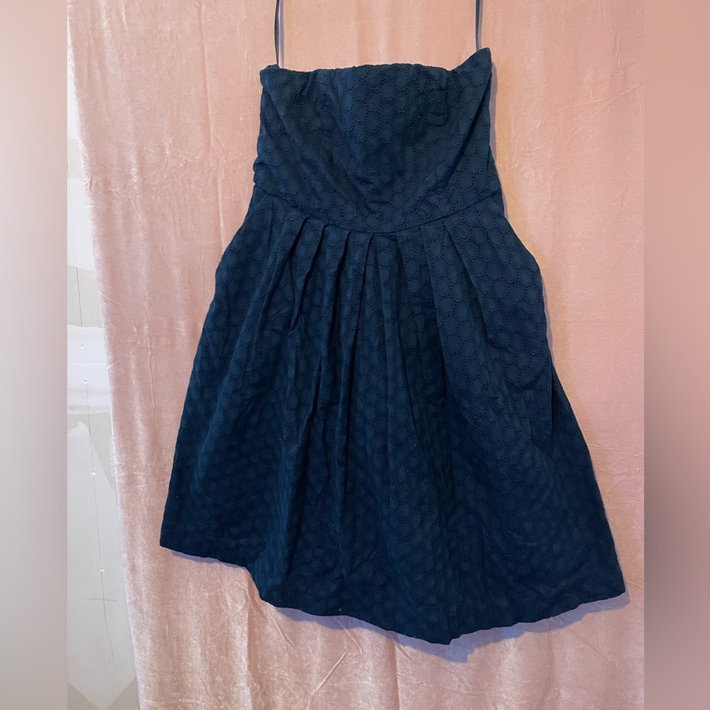 Gap strapless mid dress cotton